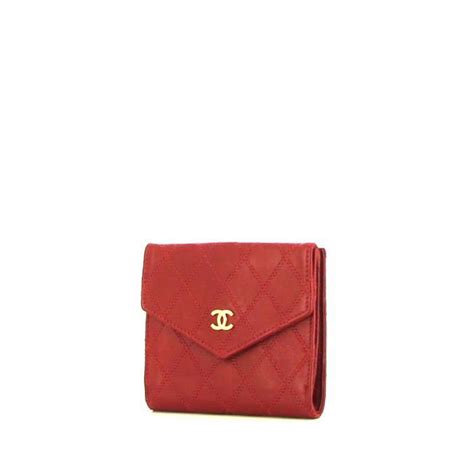 billetera roja chanel|chanel bolsos.